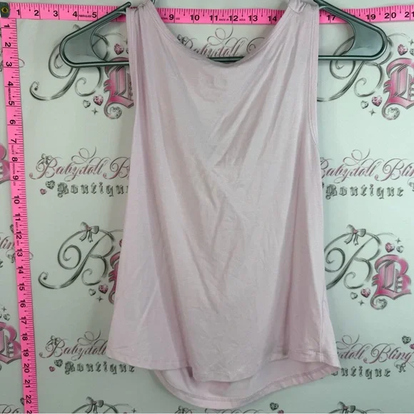 wild fable tank top flowy light baby Pink Draped Cowl Neck Tank Top - Picture 2 of 11